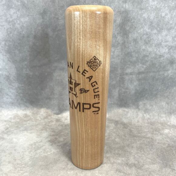 2019 World Series Houston Astros Dugout Mug MLB Champs Bat Beverage Wood Mug - Picture 2 of 8